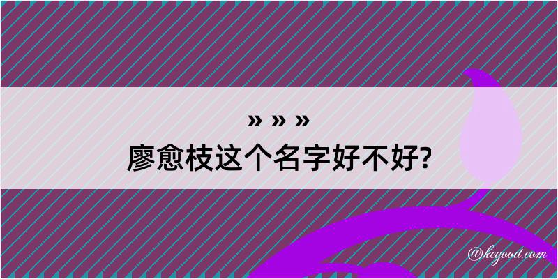 廖愈枝这个名字好不好?