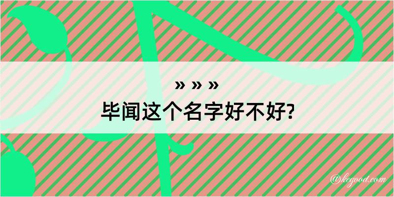 毕闻这个名字好不好?