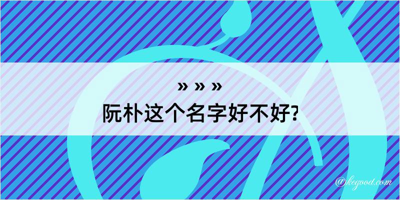 阮朴这个名字好不好?