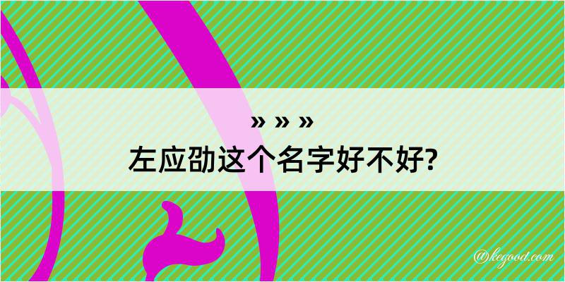 左应劭这个名字好不好?