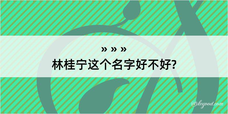 林桂宁这个名字好不好?