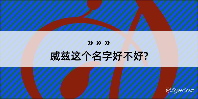 戚兹这个名字好不好?