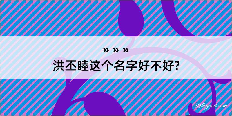 洪丕睦这个名字好不好?