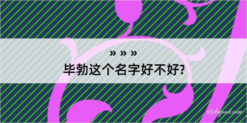 毕勃这个名字好不好?