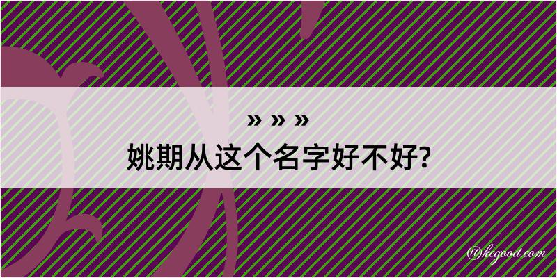 姚期从这个名字好不好?