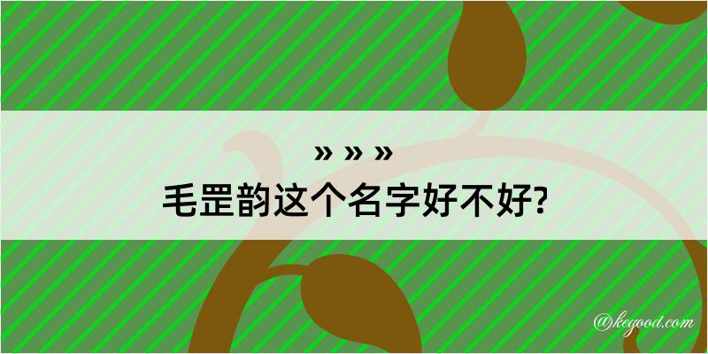 毛罡韵这个名字好不好?