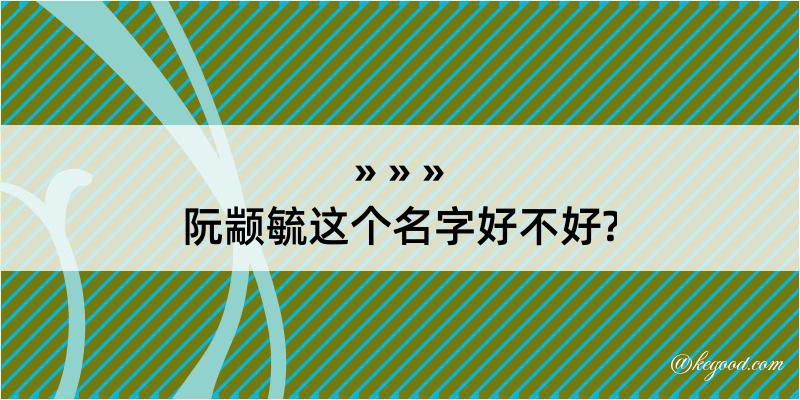 阮颛毓这个名字好不好?