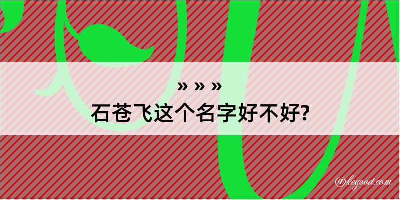 石苍飞这个名字好不好?