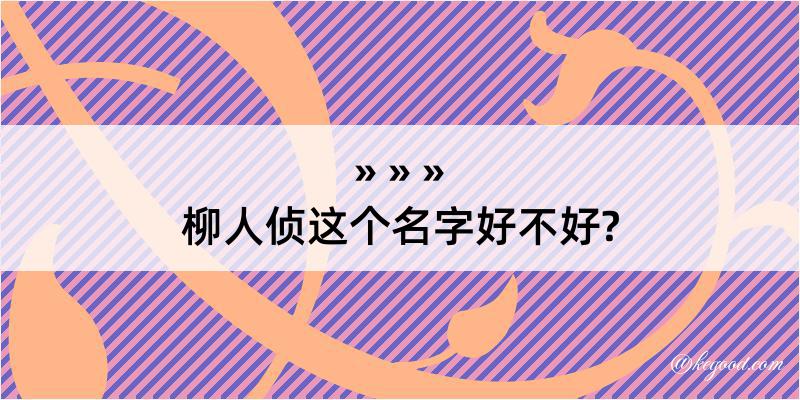 柳人侦这个名字好不好?