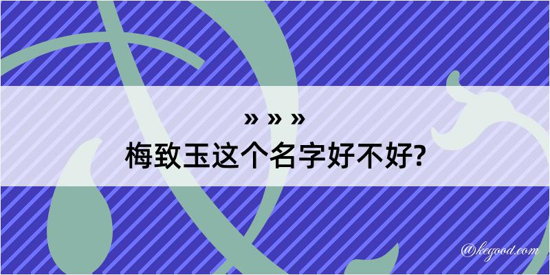 梅致玉这个名字好不好?