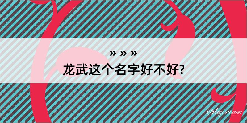 龙武这个名字好不好?