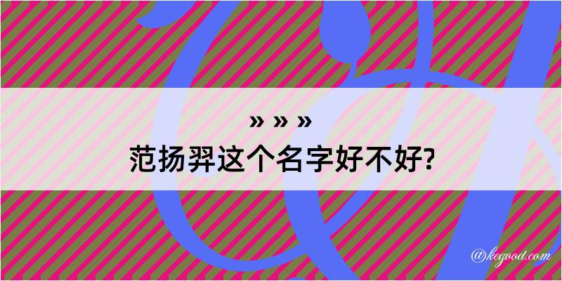 范扬羿这个名字好不好?