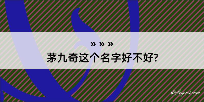 茅九奇这个名字好不好?