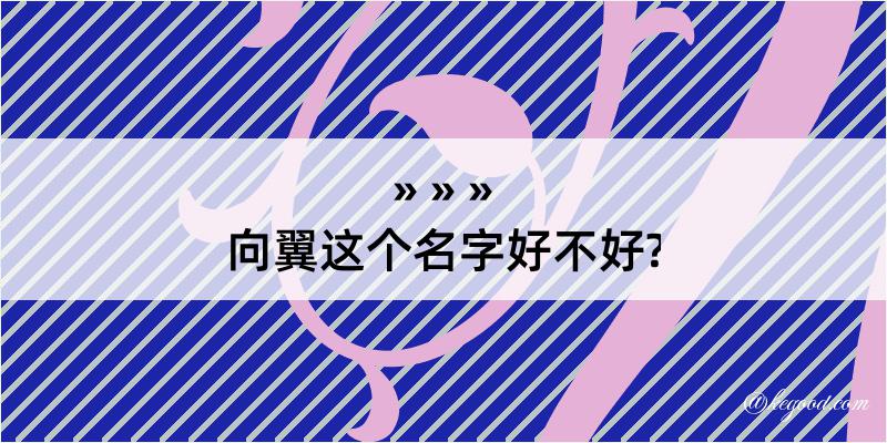 向翼这个名字好不好?