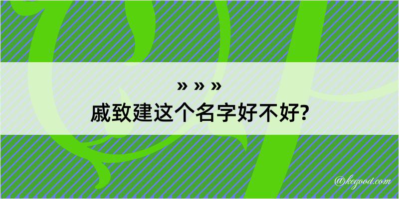 戚致建这个名字好不好?