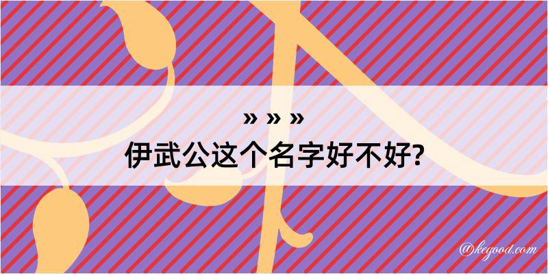 伊武公这个名字好不好?