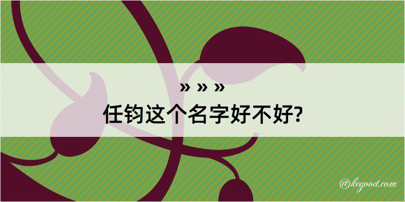 任钧这个名字好不好?