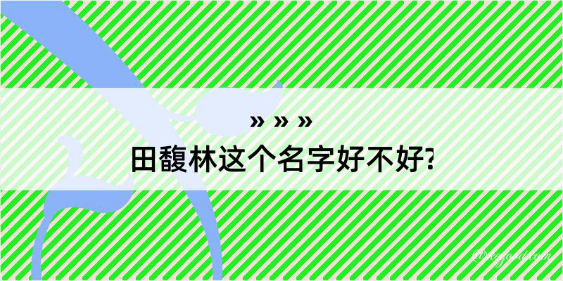 田馥林这个名字好不好?