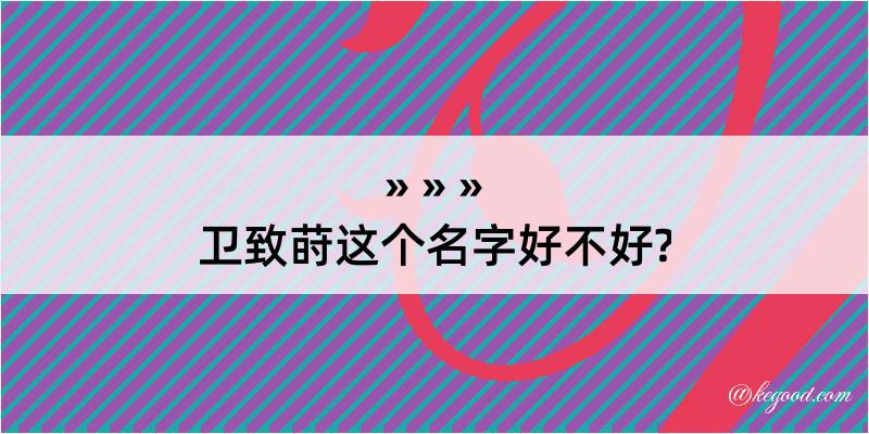 卫致莳这个名字好不好?