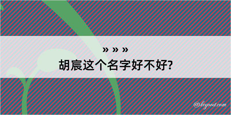 胡宸这个名字好不好?