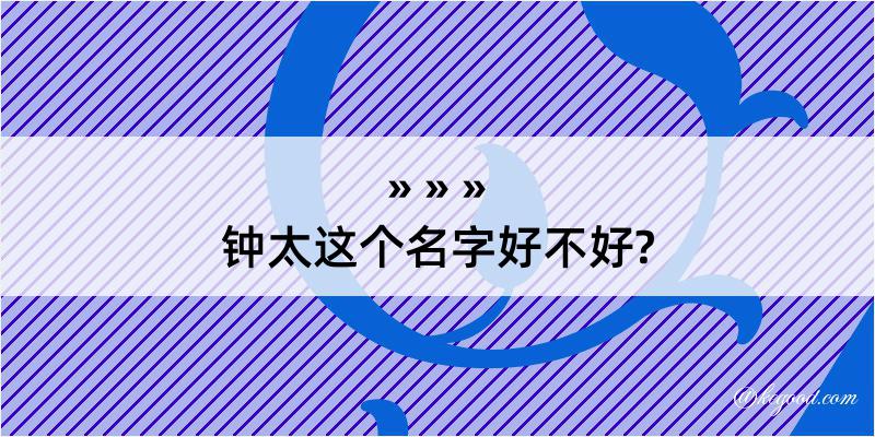 钟太这个名字好不好?