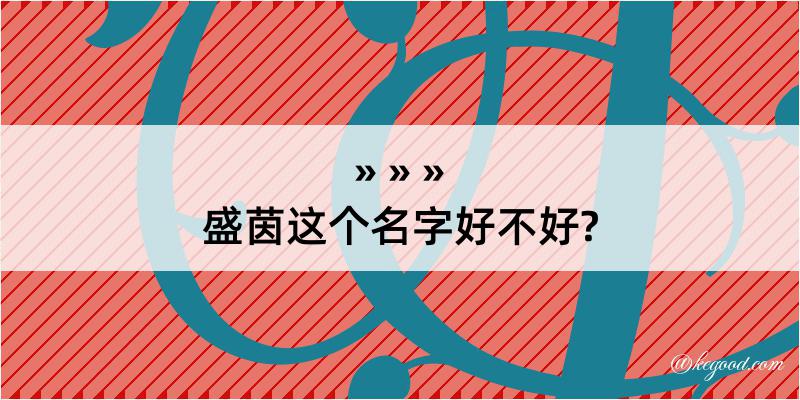 盛茵这个名字好不好?