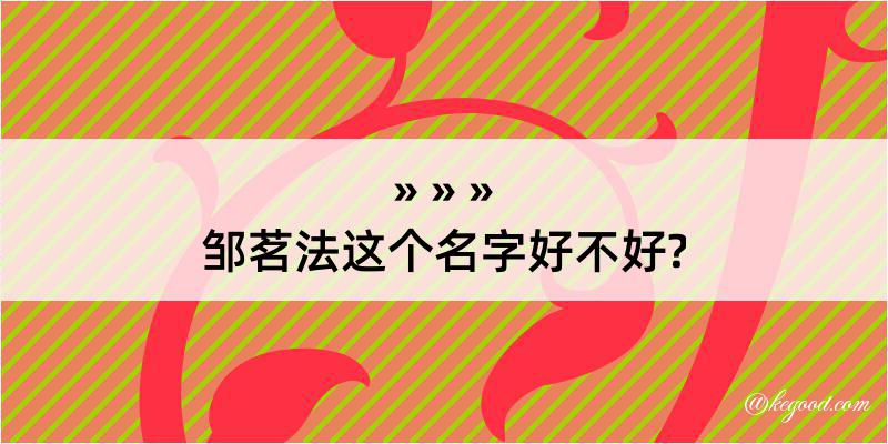 邹茗法这个名字好不好?