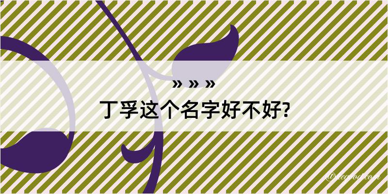 丁孚这个名字好不好?