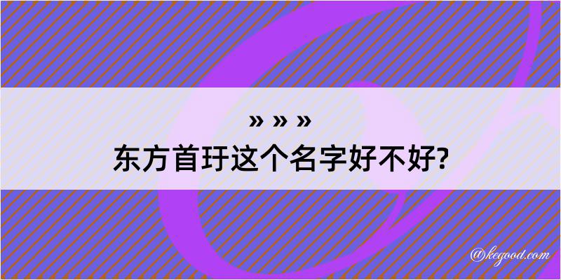 东方首玗这个名字好不好?