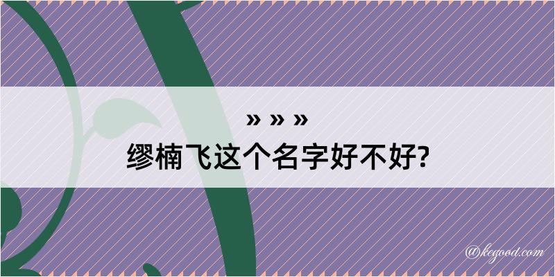 缪楠飞这个名字好不好?