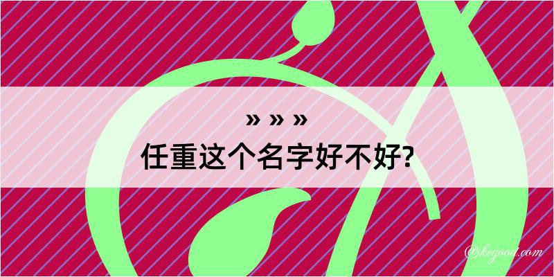 任重这个名字好不好?