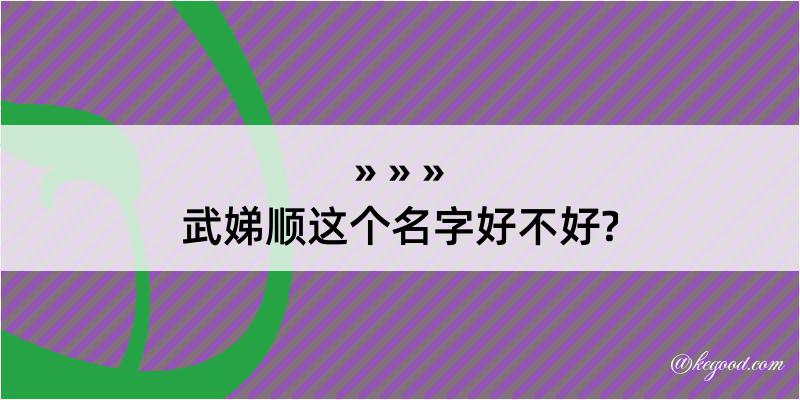 武娣顺这个名字好不好?