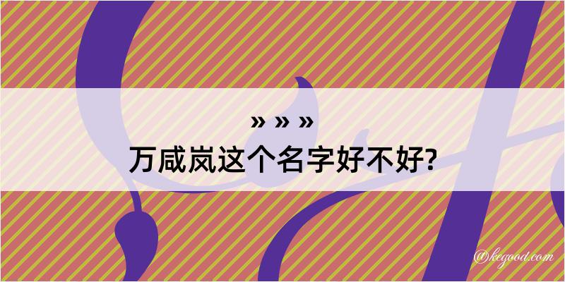 万咸岚这个名字好不好?