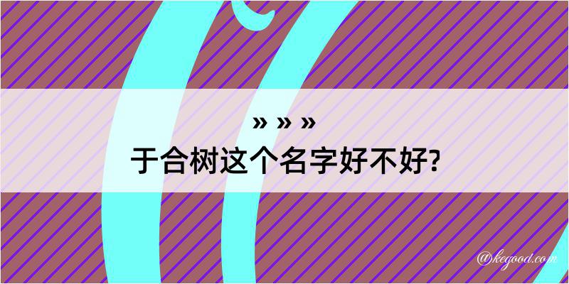 于合树这个名字好不好?