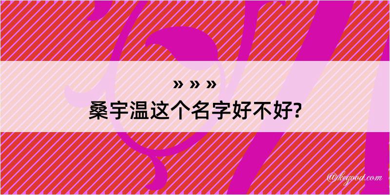 桑宇温这个名字好不好?