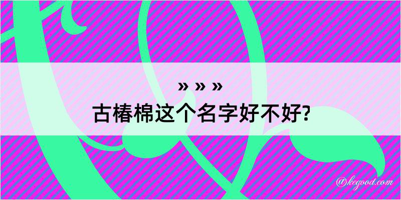 古椿棉这个名字好不好?