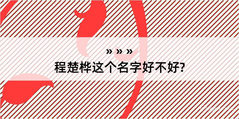 程楚桦这个名字好不好?