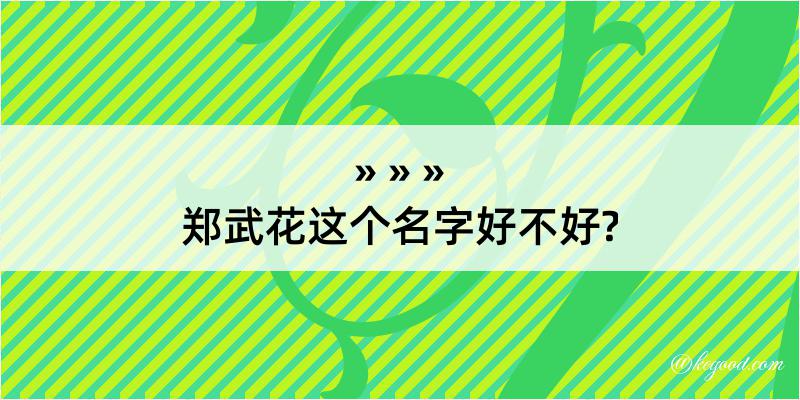 郑武花这个名字好不好?