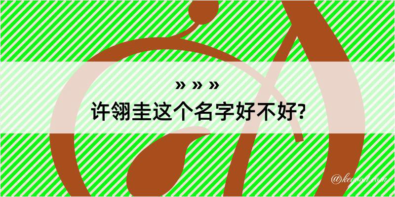 许翎圭这个名字好不好?