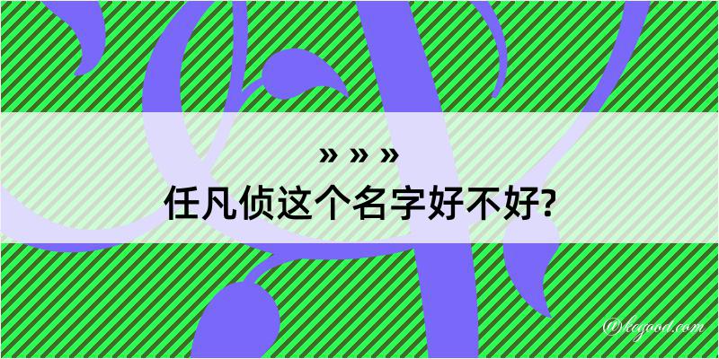 任凡侦这个名字好不好?