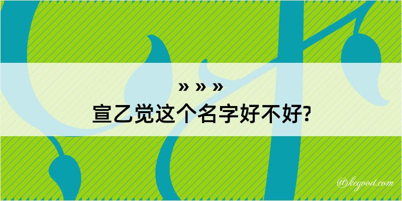 宣乙觉这个名字好不好?