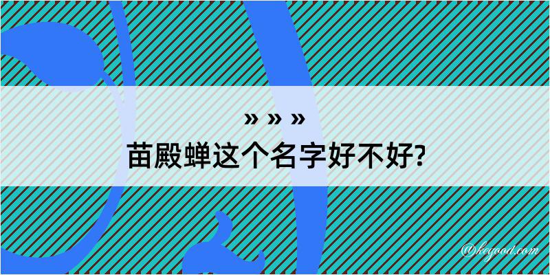 苗殿蝉这个名字好不好?