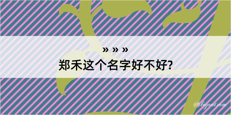 郑禾这个名字好不好?