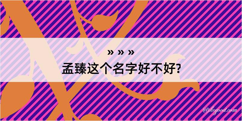 孟臻这个名字好不好?