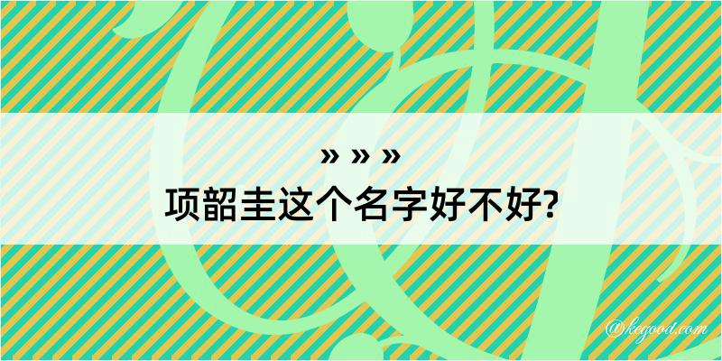 项韶圭这个名字好不好?