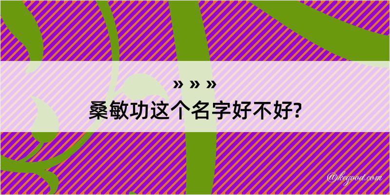 桑敏功这个名字好不好?