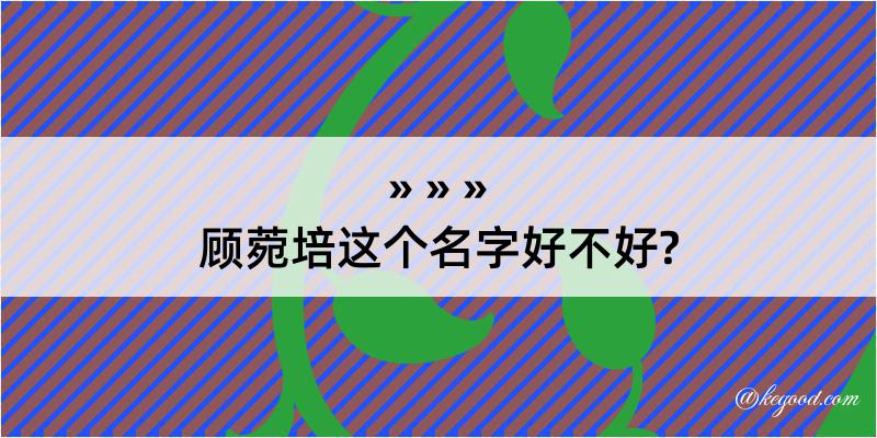 顾菀培这个名字好不好?