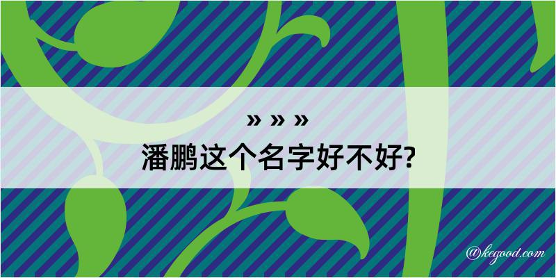 潘鹏这个名字好不好?