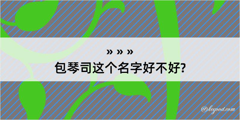 包琴司这个名字好不好?