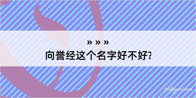 向誉经这个名字好不好?